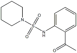 N-(2-acetylphenyl)piperidine-1-sulfonamide Struktur