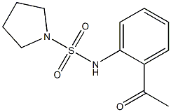 N-(2-acetylphenyl)pyrrolidine-1-sulfonamide Struktur
