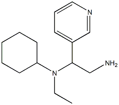N-(2-amino-1-pyridin-3-ylethyl)-N-cyclohexyl-N-ethylamine Structure