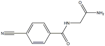 N-(2-amino-2-oxoethyl)-4-cyanobenzamide Struktur