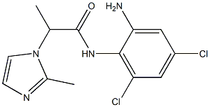 N-(2-amino-4,6-dichlorophenyl)-2-(2-methyl-1H-imidazol-1-yl)propanamide Structure
