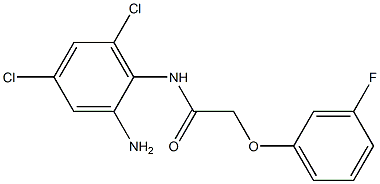 N-(2-amino-4,6-dichlorophenyl)-2-(3-fluorophenoxy)acetamide Structure