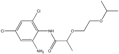 N-(2-amino-4,6-dichlorophenyl)-2-[2-(propan-2-yloxy)ethoxy]propanamide Struktur