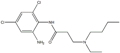 N-(2-amino-4,6-dichlorophenyl)-3-[butyl(ethyl)amino]propanamide