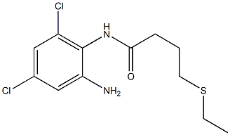N-(2-amino-4,6-dichlorophenyl)-4-(ethylsulfanyl)butanamide,,结构式