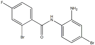 N-(2-amino-4-bromophenyl)-2-bromo-4-fluorobenzamide Struktur