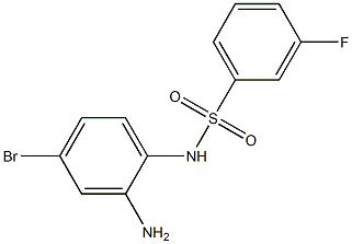 N-(2-amino-4-bromophenyl)-3-fluorobenzene-1-sulfonamide Structure