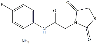 N-(2-amino-4-fluorophenyl)-2-(2,4-dioxo-1,3-thiazolidin-3-yl)acetamide