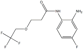N-(2-amino-4-fluorophenyl)-3-(2,2,2-trifluoroethoxy)propanamide Structure