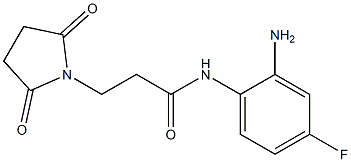 N-(2-amino-4-fluorophenyl)-3-(2,5-dioxopyrrolidin-1-yl)propanamide Struktur