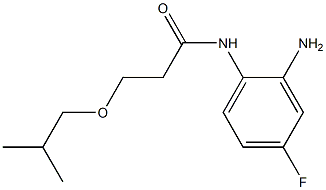 N-(2-amino-4-fluorophenyl)-3-(2-methylpropoxy)propanamide