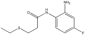N-(2-amino-4-fluorophenyl)-3-(ethylsulfanyl)propanamide Structure