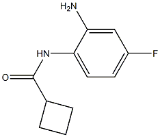 N-(2-amino-4-fluorophenyl)cyclobutanecarboxamide Structure