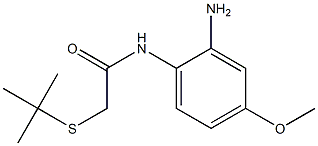 N-(2-amino-4-methoxyphenyl)-2-(tert-butylsulfanyl)acetamide Structure