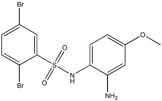 N-(2-amino-4-methoxyphenyl)-2,5-dibromobenzene-1-sulfonamide Structure