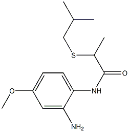 N-(2-amino-4-methoxyphenyl)-2-[(2-methylpropyl)sulfanyl]propanamide