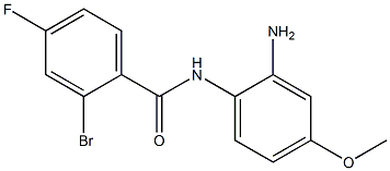 N-(2-amino-4-methoxyphenyl)-2-bromo-4-fluorobenzamide Struktur