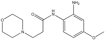 N-(2-amino-4-methoxyphenyl)-3-morpholin-4-ylpropanamide Structure
