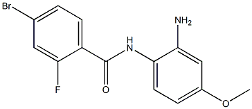 N-(2-amino-4-methoxyphenyl)-4-bromo-2-fluorobenzamide Struktur