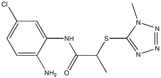 N-(2-amino-5-chlorophenyl)-2-[(1-methyl-1H-1,2,3,4-tetrazol-5-yl)sulfanyl]propanamide Struktur