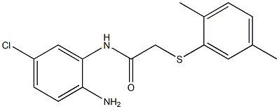 N-(2-amino-5-chlorophenyl)-2-[(2,5-dimethylphenyl)sulfanyl]acetamide