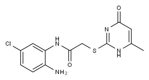 N-(2-amino-5-chlorophenyl)-2-[(6-methyl-4-oxo-1,4-dihydropyrimidin-2-yl)sulfanyl]acetamide Structure