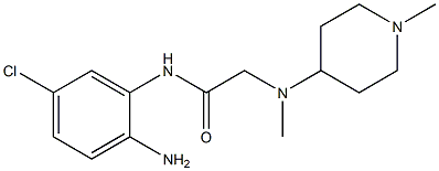N-(2-amino-5-chlorophenyl)-2-[methyl(1-methylpiperidin-4-yl)amino]acetamide Structure