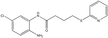 N-(2-amino-5-chlorophenyl)-4-(pyridin-2-ylsulfanyl)butanamide Struktur