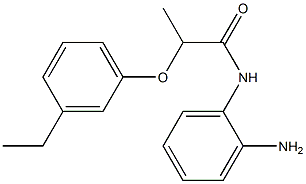 N-(2-aminophenyl)-2-(3-ethylphenoxy)propanamide Struktur