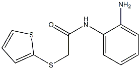 N-(2-aminophenyl)-2-(thiophen-2-ylsulfanyl)acetamide 结构式