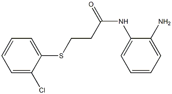 N-(2-aminophenyl)-3-[(2-chlorophenyl)sulfanyl]propanamide