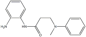 N-(2-aminophenyl)-3-[methyl(phenyl)amino]propanamide Struktur