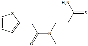  N-(2-carbamothioylethyl)-N-methyl-2-(thiophen-2-yl)acetamide