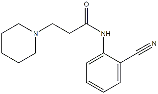 N-(2-cyanophenyl)-3-(piperidin-1-yl)propanamide Structure