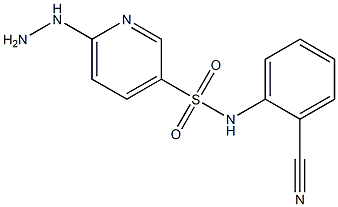  N-(2-cyanophenyl)-6-hydrazinylpyridine-3-sulfonamide