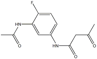 N-(3-acetamido-4-fluorophenyl)-3-oxobutanamide Structure