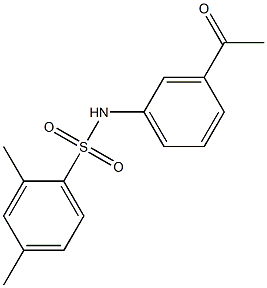 N-(3-acetylphenyl)-2,4-dimethylbenzene-1-sulfonamide