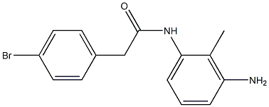 N-(3-amino-2-methylphenyl)-2-(4-bromophenyl)acetamide Structure