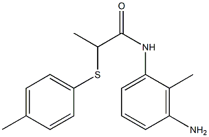N-(3-amino-2-methylphenyl)-2-[(4-methylphenyl)sulfanyl]propanamide Structure