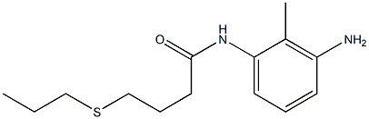 N-(3-amino-2-methylphenyl)-4-(propylsulfanyl)butanamide Structure