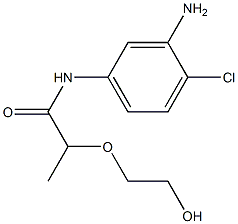 N-(3-amino-4-chlorophenyl)-2-(2-hydroxyethoxy)propanamide Structure