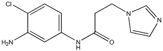 N-(3-amino-4-chlorophenyl)-3-(1H-imidazol-1-yl)propanamide Struktur