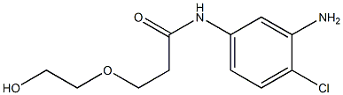 N-(3-amino-4-chlorophenyl)-3-(2-hydroxyethoxy)propanamide Struktur