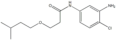 N-(3-amino-4-chlorophenyl)-3-(3-methylbutoxy)propanamide Struktur