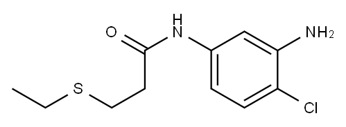 N-(3-amino-4-chlorophenyl)-3-(ethylsulfanyl)propanamide