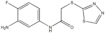 N-(3-amino-4-fluorophenyl)-2-(1,3,4-thiadiazol-2-ylsulfanyl)acetamide