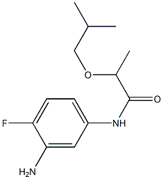 N-(3-amino-4-fluorophenyl)-2-(2-methylpropoxy)propanamide Structure