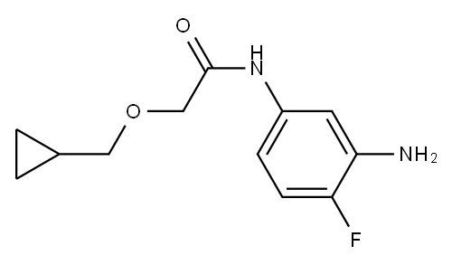 N-(3-amino-4-fluorophenyl)-2-(cyclopropylmethoxy)acetamide Structure