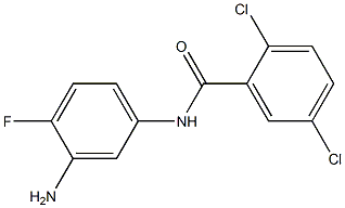 N-(3-amino-4-fluorophenyl)-2,5-dichlorobenzamide 化学構造式