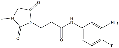 N-(3-amino-4-fluorophenyl)-3-(3-methyl-2,5-dioxoimidazolidin-1-yl)propanamide
